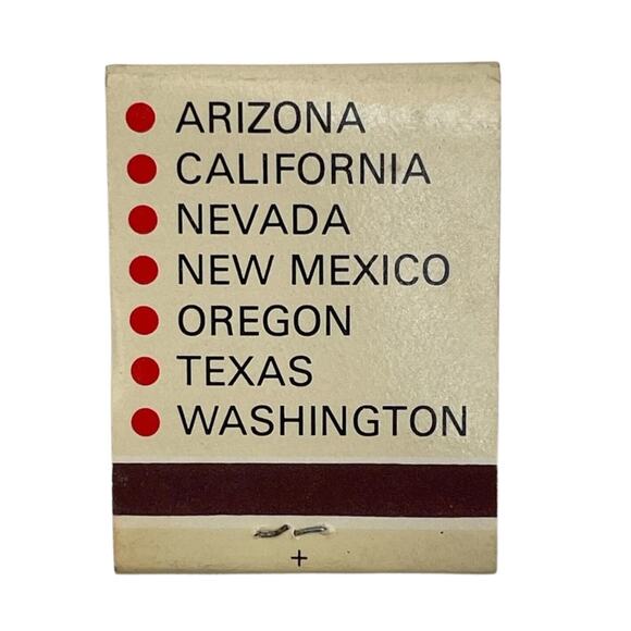 Vintage California Western 6 Saver Motel Advertising Matchbook Cover Unstruck - Picture 4 of 6
